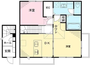 ラシーネ上用賀【2階】の間取り