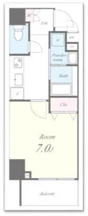 セナリオフォルム錦糸町【6階】の間取り