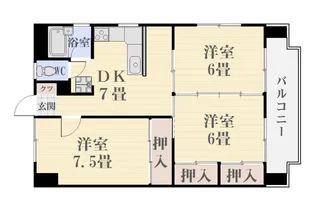サンシャイン上之園【4階】の間取り
