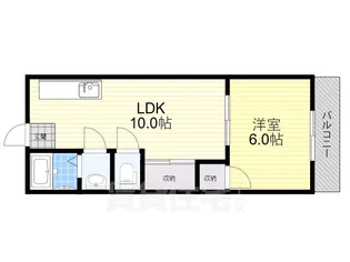 六甲ハイツ【3階】の間取り