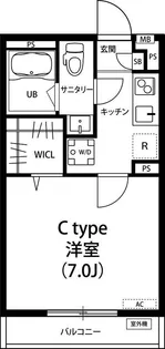 リブリ・薬園台【2階】の間取り
