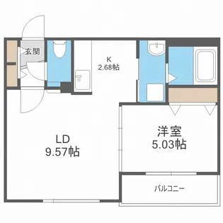 LILAC壱番館【2階】の間取り