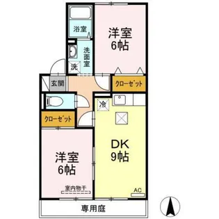 Freedom A棟【1階】の間取り
