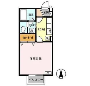 ブランファサード CD【1階】の間取り