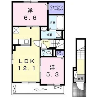 アザレア・M II【2階】の間取り
