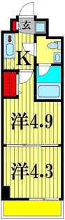 ラフィスタ亀有【7階】の間取り