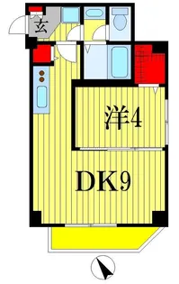 フェリーチェ東中山【2階】の間取り