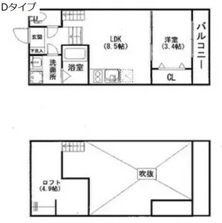 Park Side 吹上(パークサイドフキアゲ)【1階】の間取り