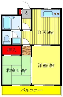 ヒマワリハイツI【3階】の間取り