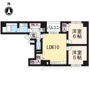 プリムローズ四条【7階】の間取り