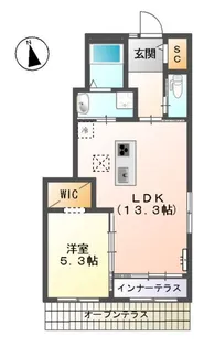 レティシア【1階】の間取り