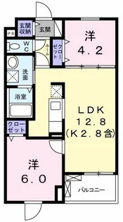 Garden Hills【2階】の間取り