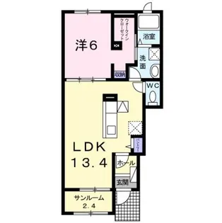 ソルティーロ.N【1階】の間取り