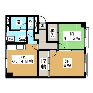 グローバル立町ビル【2階】の間取り