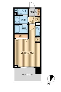 ドゥーエ横濱台町【9階】の間取り