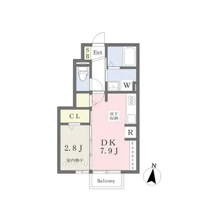あさか野ハイツ【1階】の間取り