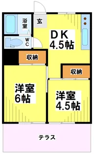 相田マンション(弊社専任)【1階】の間取り