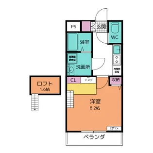 Renace Kurima【2階】の間取り