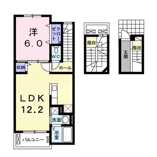 Jun(ジュン)【3階】の間取り