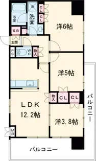 ドムール新小岩プレミアムレジデンス【6階】の間取り