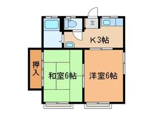 グリーンコーポ【2階】の間取り