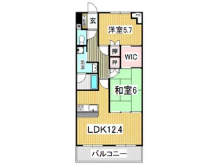 HAO新屋敷【7階】の間取り