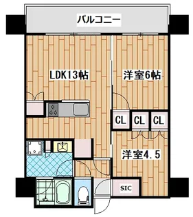 THE YOKOHAMA FRONT TOWER【30階】の間取り