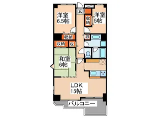東急ドエルアルスあざみ野弐番館【6階】の間取り