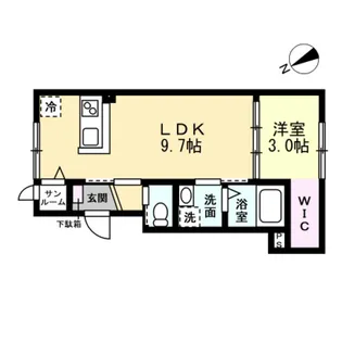 Felice久方I【1階】の間取り