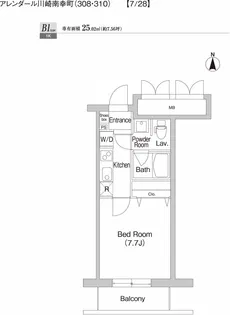 プライムアーバン川崎南幸町(旧)アレンダール川崎南幸町【3階】の間取り