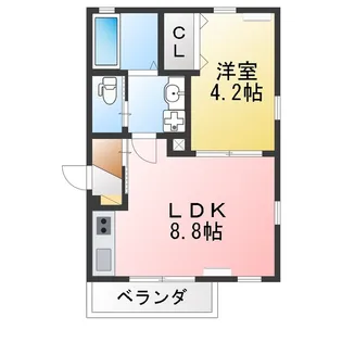 スリジエTOYOAKE【2階】の間取り