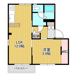 フォーレス沢野南A棟【2階】の間取り