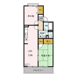 セジュールII【1階】の間取り