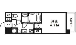 レジュールアッシュ ザパークフロント【7階】の間取り