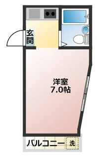 宝コーポII【2階】の間取り