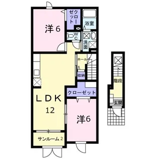 ベイサイドヒルズ【2階】の間取り