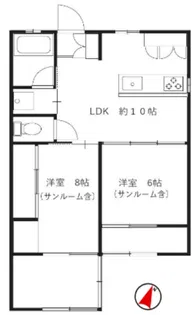 豊和ハイツ【1階】の間取り