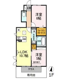 レスポワール・サラ I【1階】の間取り