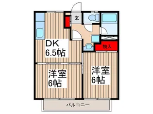 メゾン三ツ橋【1階】の間取り