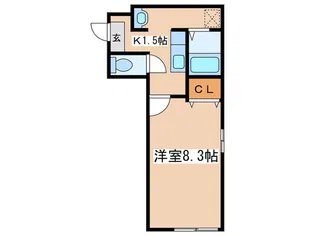 サニ-コ-トマルヤマ【1階】の間取り