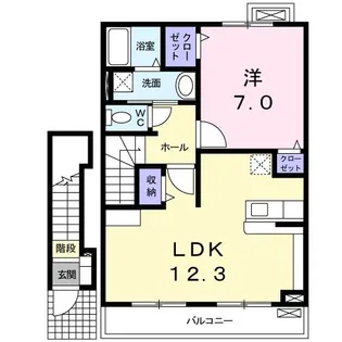 ユーフォリアYK【2階】の間取り