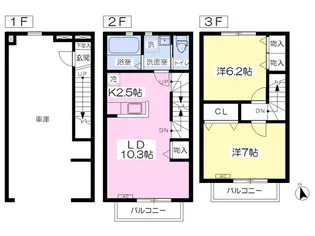 長岡ハイツの間取り