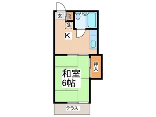 シティハイムI【1階】の間取り