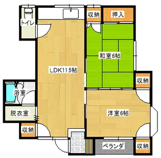 ポエトリータケダ【2階】の間取り