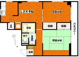 広島県広島市南区宇品御幸4【マンション】の間取り