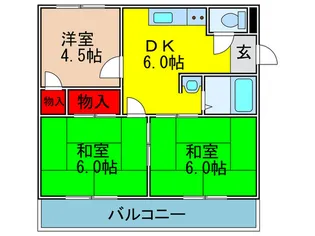リバーサイドマンション・レオ【1階】の間取り