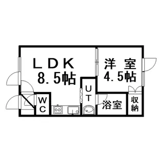 クレイン【1階】の間取り