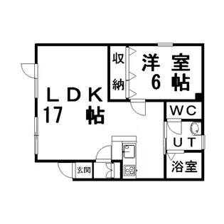 メゾンセレスト【1階】の間取り