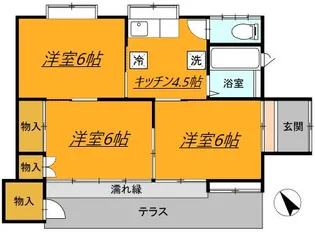 宮城県多賀城市八幡2【一戸建】の間取り