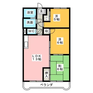 ライフコア119【4階】の間取り